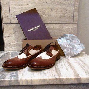 Johnston & Murphy Conard Embossed Wingtip Oxfords